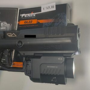 TORCIA TATTICA + LASER per pistole e fucili (base Picatinny) * FENIX